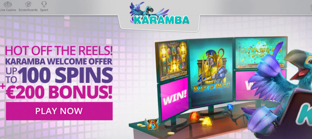 Karamba 100 free spins no deposit